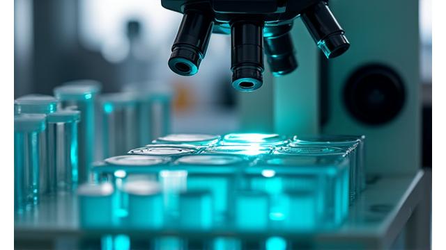 Image de microscopes et d'équipements de laboratoire, représentant la santé et la biotechnologie
