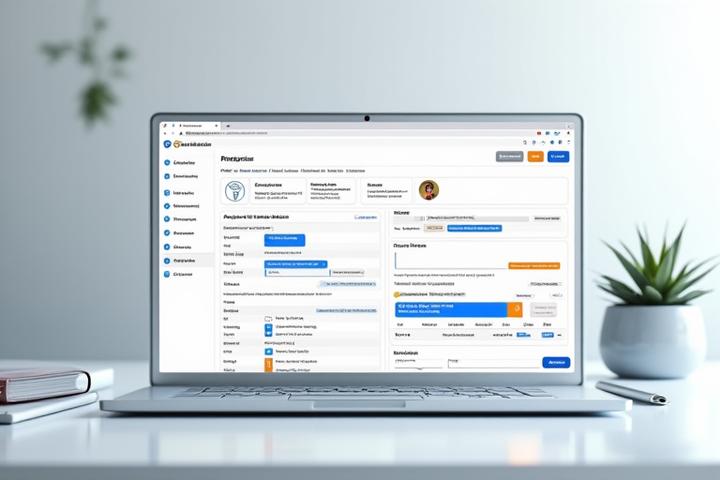 Capture d'écran d'une plateforme collaborative sécurisée montrant des documents partagés, des commentaires et un suivi de projet, avec le logo Flovence Subventions intégré.